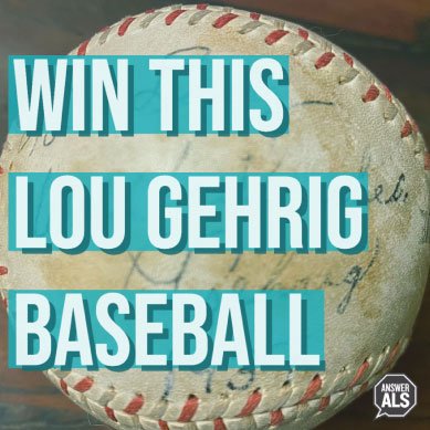 Lou Gehrig Baseball Giveaway