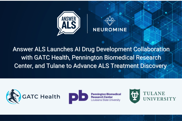 Answer ALS Launches AI Drug Development Collaboration with GATC Health, Pennington Biomedical Research Center, and Tulane to Advance ALS Treatment Discovery
